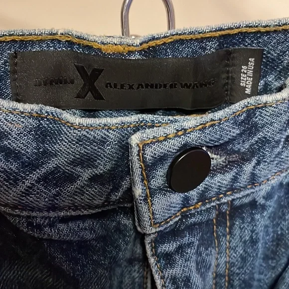 Alexander Wang Denim Jeans 002 Straight Leg Relaxed Fit - Picture 3 of 7